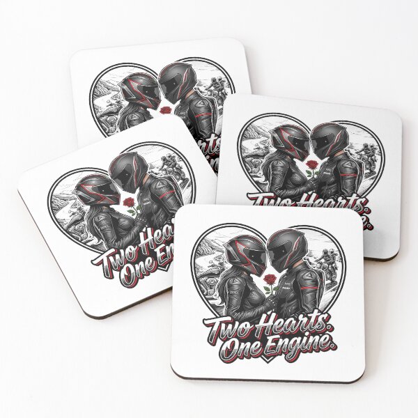 Item preview, Two Hearts One Engine – Love on Two Wheels Artwork designed and sold by enzoade.