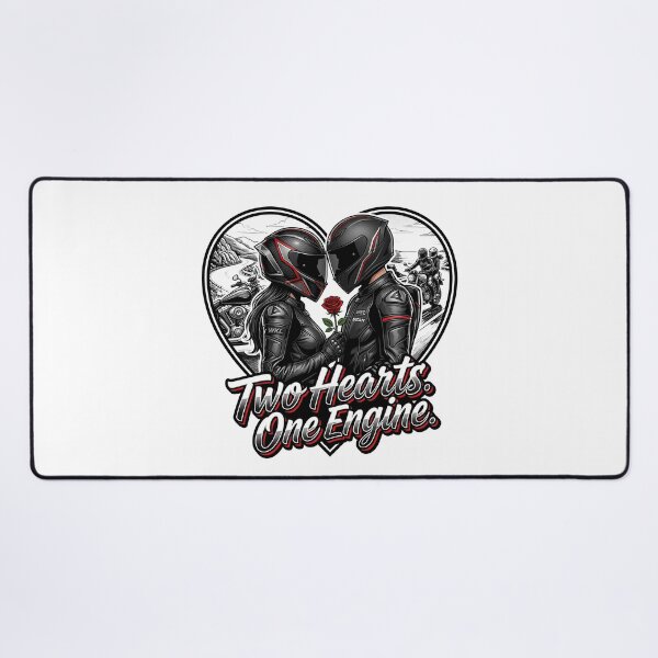 Item preview, Two Hearts One Engine – Love on Two Wheels Artwork designed and sold by enzoade.