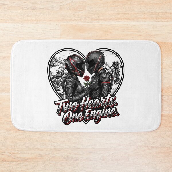 Item preview, Two Hearts One Engine – Love on Two Wheels Artwork designed and sold by enzoade.