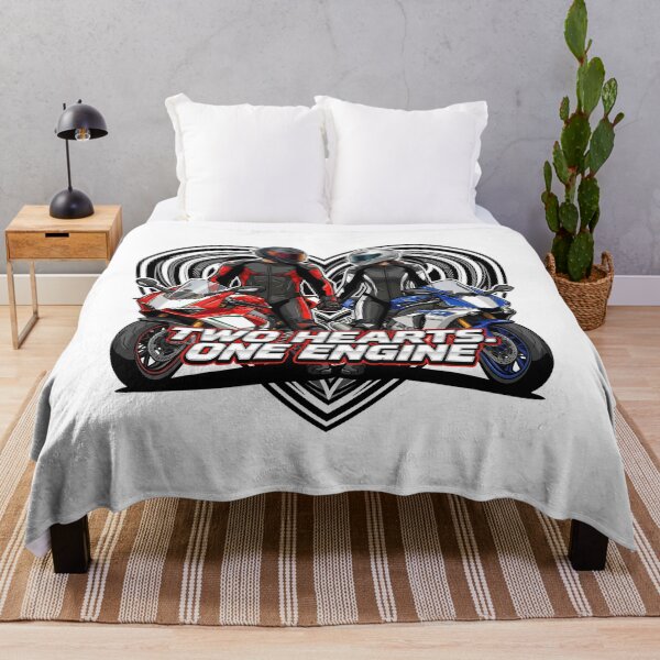 Item preview, Two Hearts One Engine – Romantic Motorcycle Couple designed and sold by enzoade.