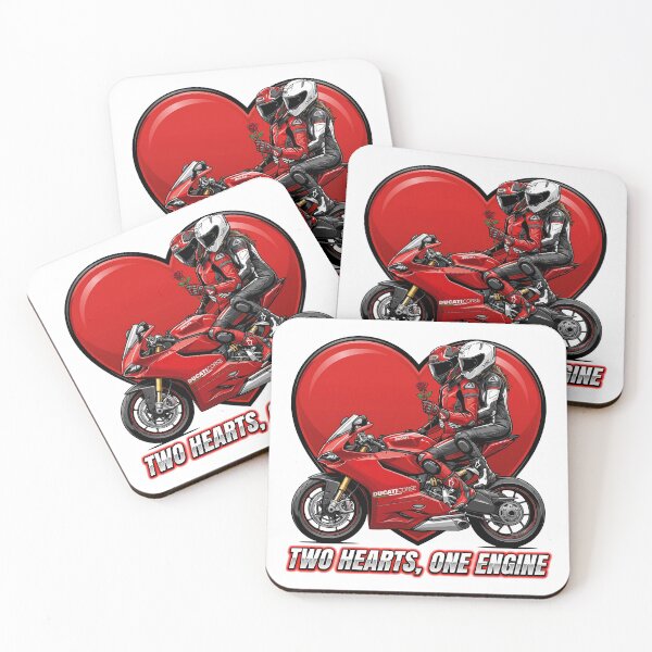 Item preview, Two Hearts One Engine – Ride or Die Couple Graphic designed and sold by enzoade.