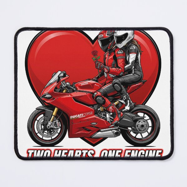 Item preview, Two Hearts One Engine – Ride or Die Couple Graphic designed and sold by enzoade.