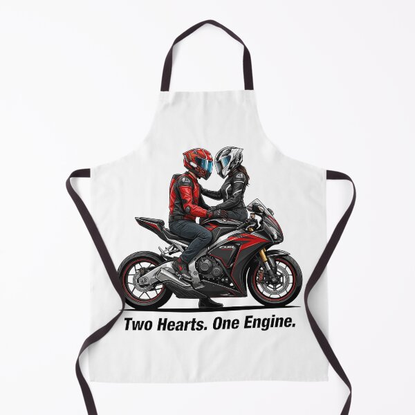 Item preview, Two Hearts One Engine – Passionate Biker Love Design designed and sold by enzoade.