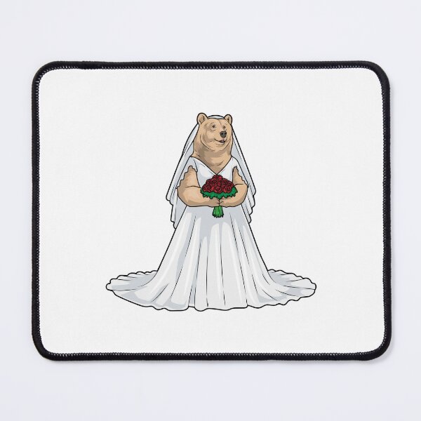 Item preview, Bear Bride Rose Wedding designed and sold by Snabdesign84.