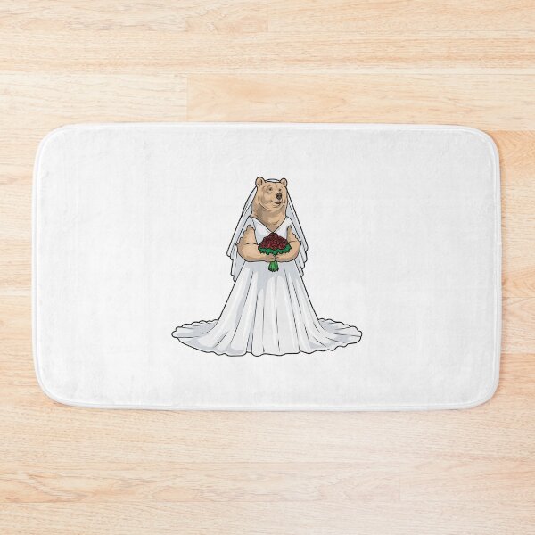 Item preview, Bear Bride Rose Wedding designed and sold by Snabdesign84.