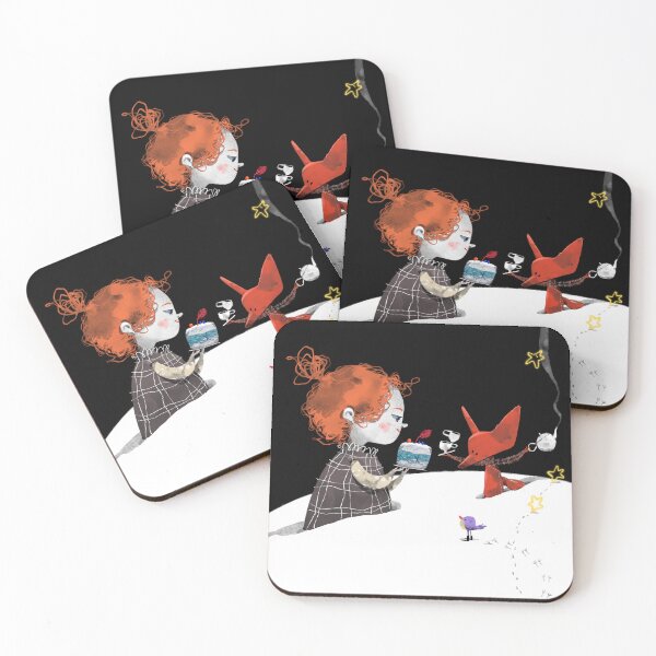 Item preview, Winter Celebration: Cake with Fox and Bird designed and sold by KatyaPutilina.
