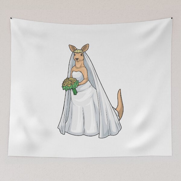 Item preview, Kangaroo Bride Bunch of Flowers Wedding designed and sold by Snabdesign84.