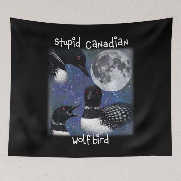 Item preview, Stupid Canadian Wolf Bird, Loon Lover, Canadian Wildlife - Heated Rivalry  designed and sold by rexedmee8.