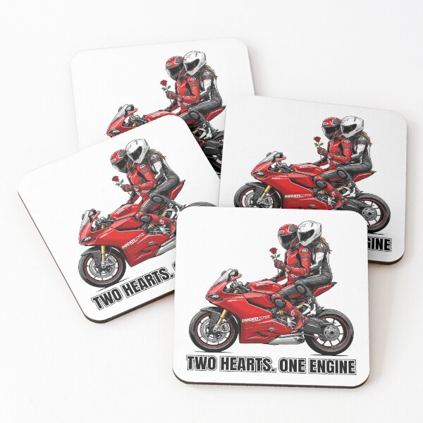 Item preview, Two Hearts One Engine – Biker Love Story Illustration designed and sold by enzoade.