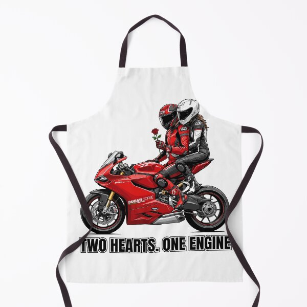 Item preview, Two Hearts One Engine – Biker Love Story Illustration designed and sold by enzoade.