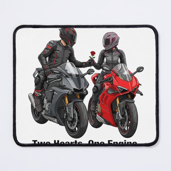 Item preview, Two Hearts One Engine – Riders in Love Graphic designed and sold by enzoade.