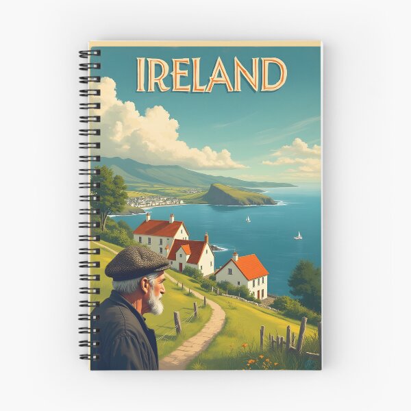 Artikelvorschau, Das wunderschöne Irland – ein Retro-Reiseposter entworfen und verkauft von Robert Lacy.