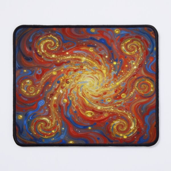 Item preview, Spiral Leaves in Motion – van Gogh Style meets Cosmic Flow for Dreamers & Color Poets designed and sold by FotoworldEdel.