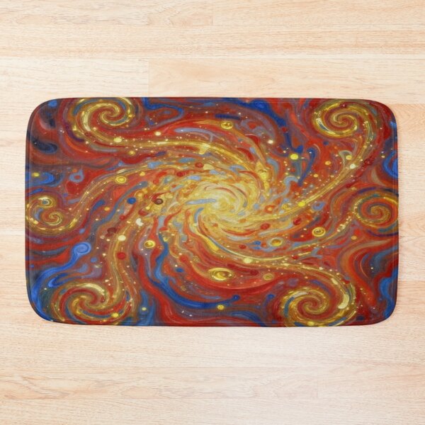 Item preview, Spiral Leaves in Motion – van Gogh Style meets Cosmic Flow for Dreamers & Color Poets designed and sold by FotoworldEdel.