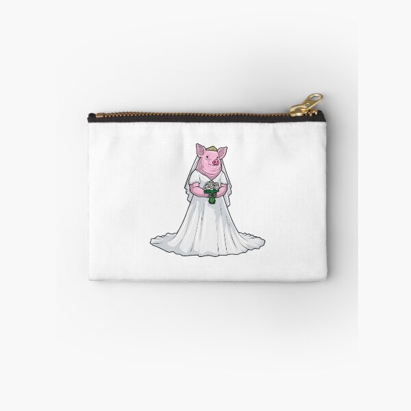 Item preview, Pig Bride Bunch of Flowers Wedding designed and sold by Snabdesign84.