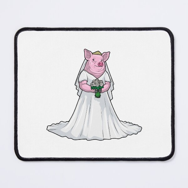 Item preview, Pig Bride Bunch of Flowers Wedding designed and sold by Snabdesign84.