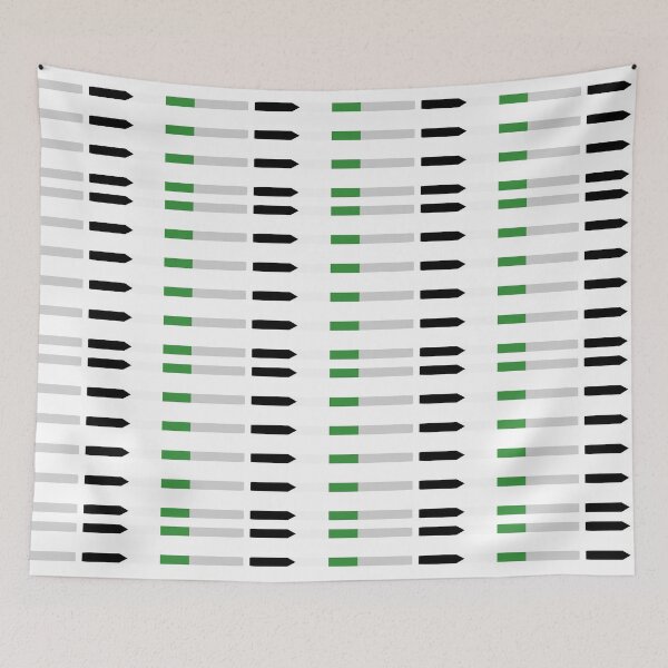 Item preview, Demiromantic Pride Flag Bar Line designed and sold by TackyTime.