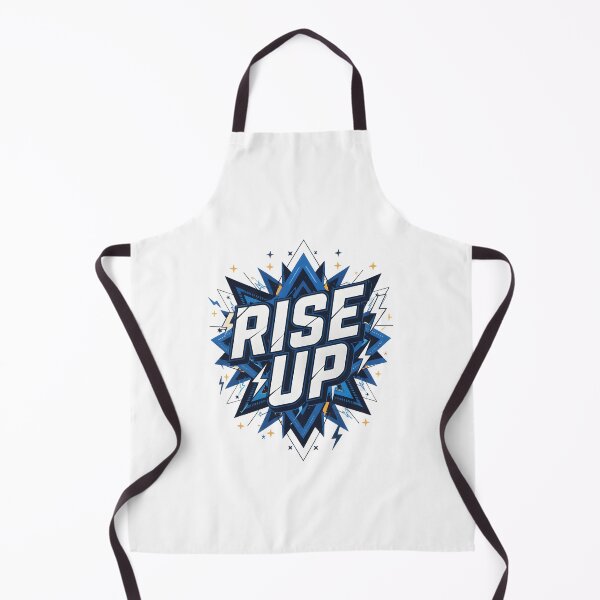 Item preview, Rise Up - Electric Blue Geometric Motivational Esports Style Art designed and sold by Latikshop.