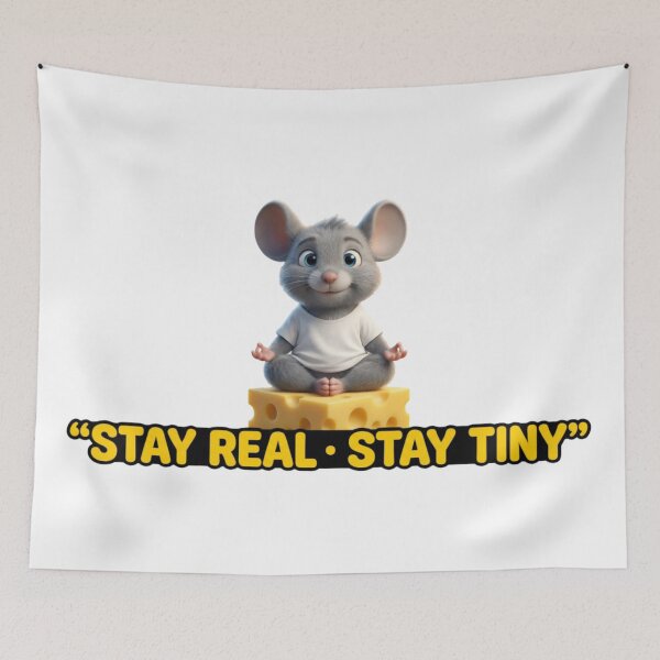 Item preview, Stay Real Stay Tiny Mouse Zippy, Zippy Graphic Tee designed and sold by Zippy Creation.