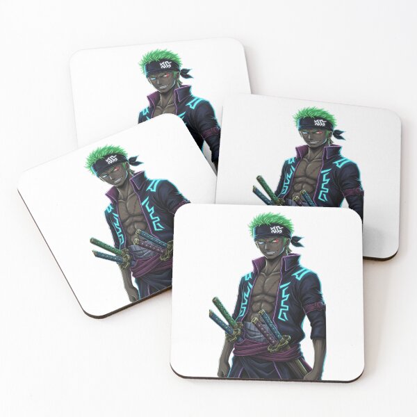 Item preview, Cyberpunk Roronoa Zoro Neon Samurai - One Piece Anime Streetwear designed and sold by LoupeRout.