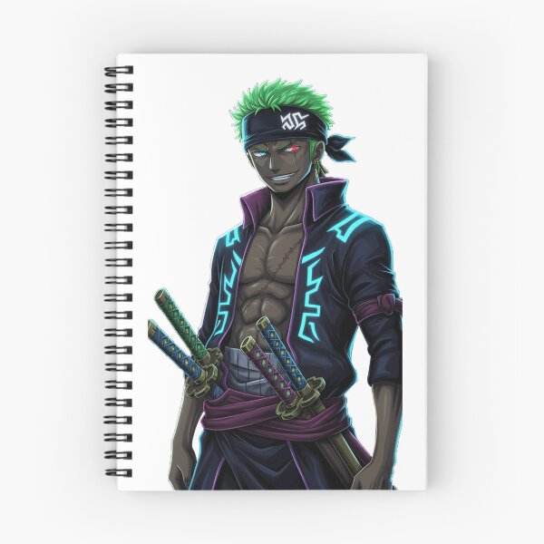 Item preview, Cyberpunk Roronoa Zoro Neon Samurai - One Piece Anime Streetwear designed and sold by LoupeRout.