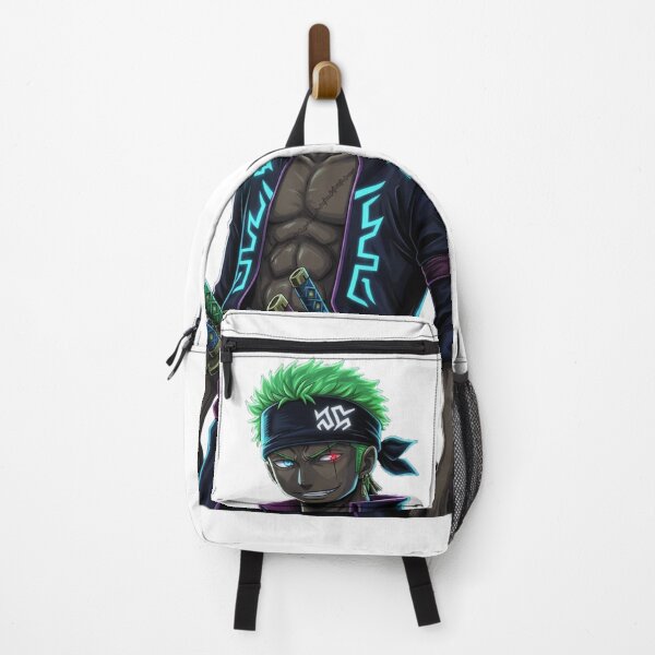 Item preview, Cyberpunk Roronoa Zoro Neon Samurai - One Piece Anime Streetwear designed and sold by LoupeRout.