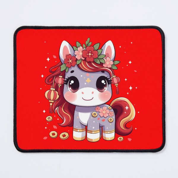Item preview, Kawaii Spring Festival Horse 2026 designed and sold by GrumpySableye.