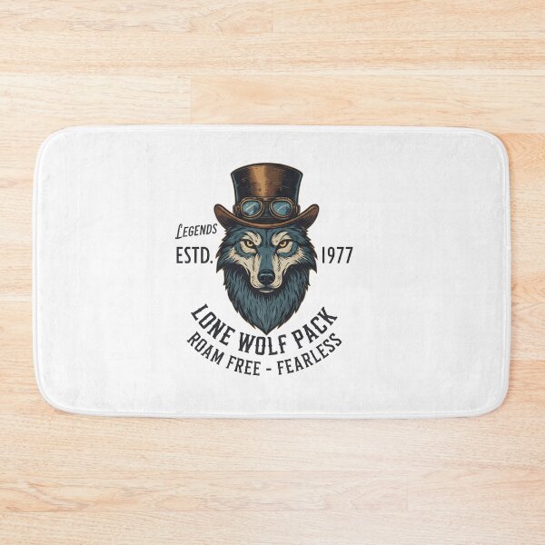 Item preview, Vintage Steampunk Lone Wolf - Legends Est. 1977 Birthday Art designed and sold by Latikshop.