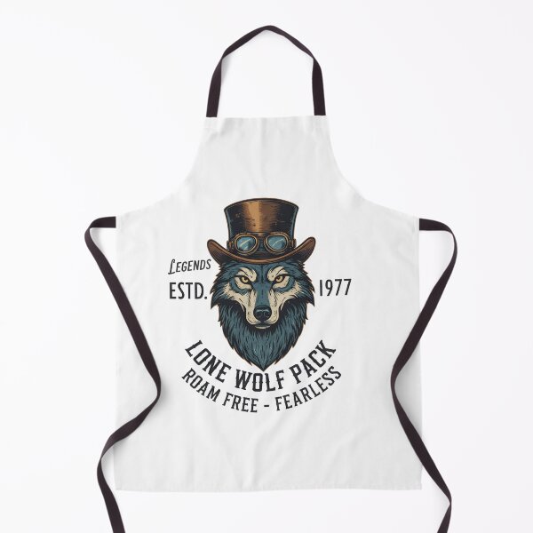 Item preview, Vintage Steampunk Lone Wolf - Legends Est. 1977 Birthday Art designed and sold by Latikshop.