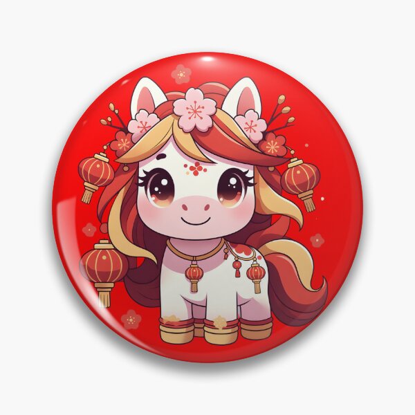 Artikelvorschau, Kawaii Chinesisches Tierkreiszeichen Pferd 2026 Mädchen entworfen und verkauft von GrumpySableye.