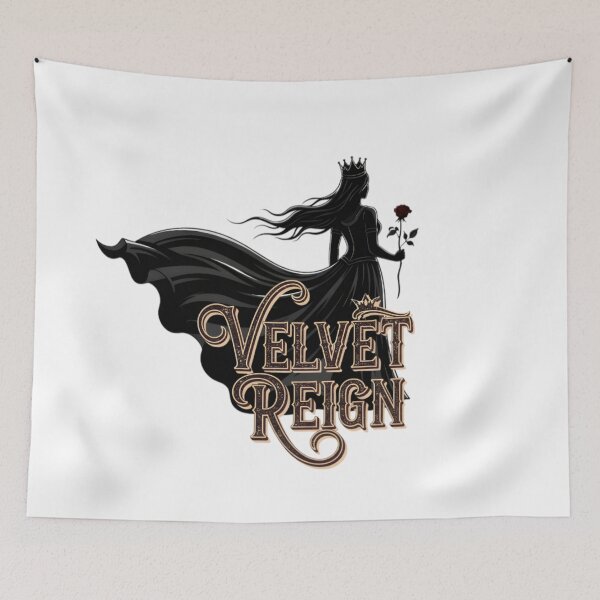 Item preview, Velvet Reign – Dark Queen Gothic Illustration designed and sold by aaljone007.