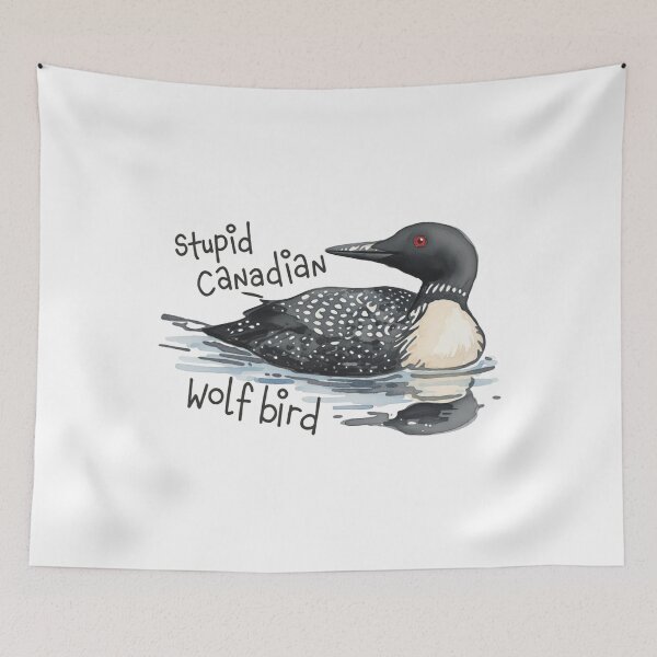 Item preview, Stupid Canadian Wolf Bird, Loon Lover, Canadian Wildlife - Heated Rivalry  designed and sold by rexedmee8.