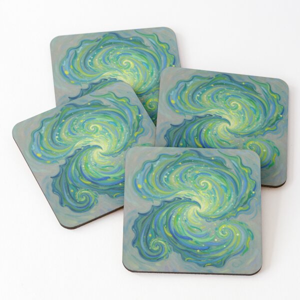 Item preview, Spiral Leaves in Motion – van Gogh Style meets Cosmic Flow for Dreamers & Color Poets designed and sold by FotoworldEdel.