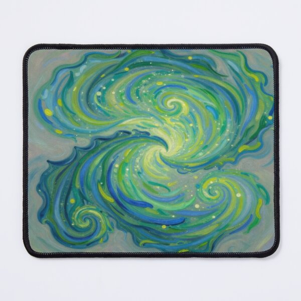 Item preview, Spiral Leaves in Motion – van Gogh Style meets Cosmic Flow for Dreamers & Color Poets designed and sold by FotoworldEdel.