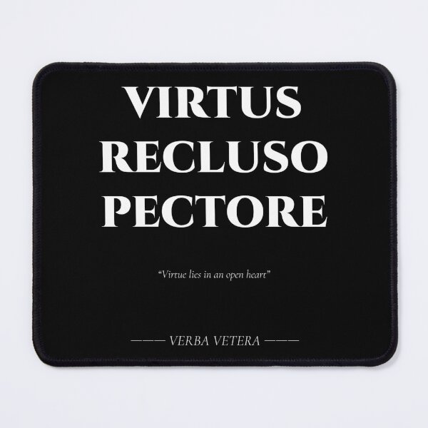 Item preview, Virtus Recluso Pectore – Latin Quote on Inner Virtue designed and sold by BrushRushX.
