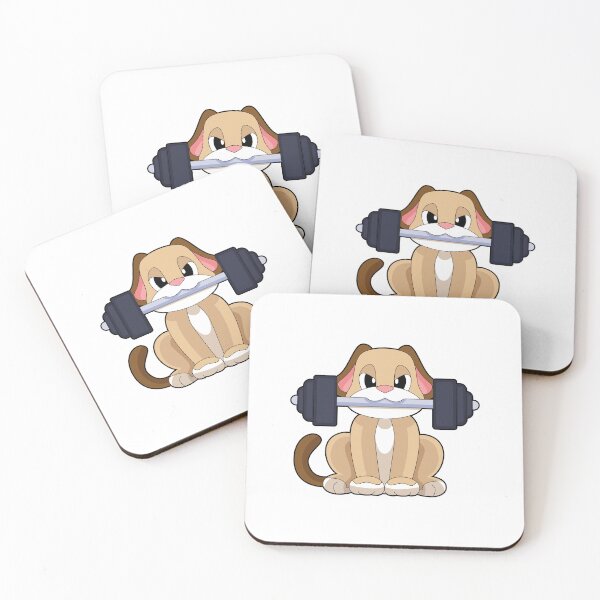 Item preview, Dog Bodybuilder Dumbbell Bodybuilding designed and sold by Snabdesign84.