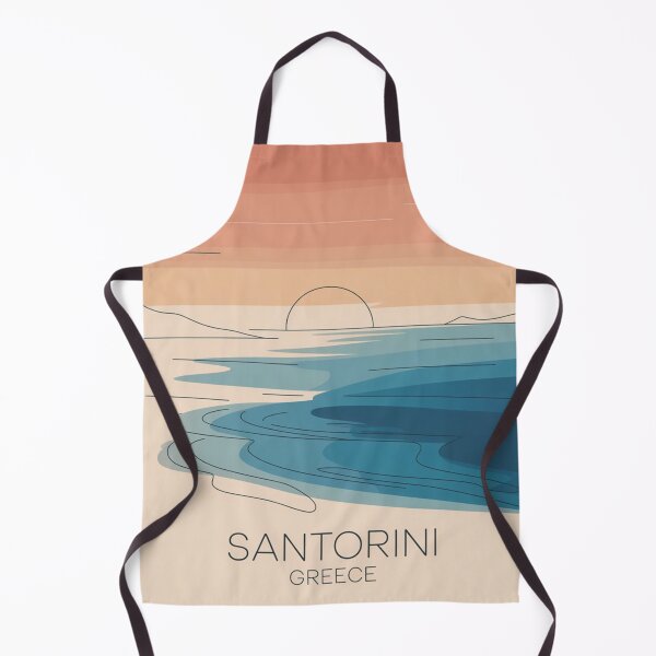 Item preview, Santorini Greece Minimal Sunset Landscape Travel Wall Art designed and sold by Timeless Design.