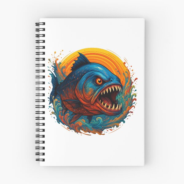 Item preview, Raging Piranha Snap: Vibrant Sunburst Attack designed and sold by ifundesign.