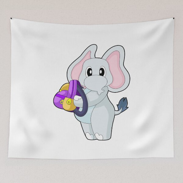 Item preview, Elephant Pupil Backpack School designed and sold by Snabdesign84.