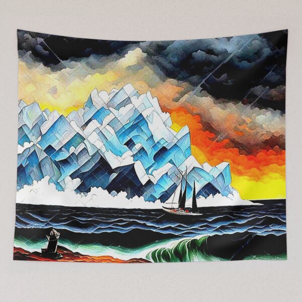 Item preview, Passing the Iceberg designed and sold by George Hutton Hunter.