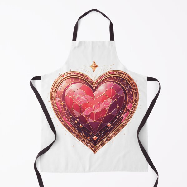 Item preview, Luxurious Art Deco Faceted Ruby Heart Valentine's Day Art designed and sold by AQUILAKREO.