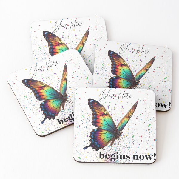Item preview, beautiful butterfly, multicolored, Your future begins now! designed and sold by wizard-work.