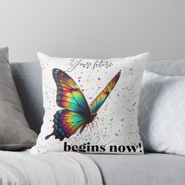 Item preview, beautiful butterfly, multicolored, Your future begins now! designed and sold by wizard-work.