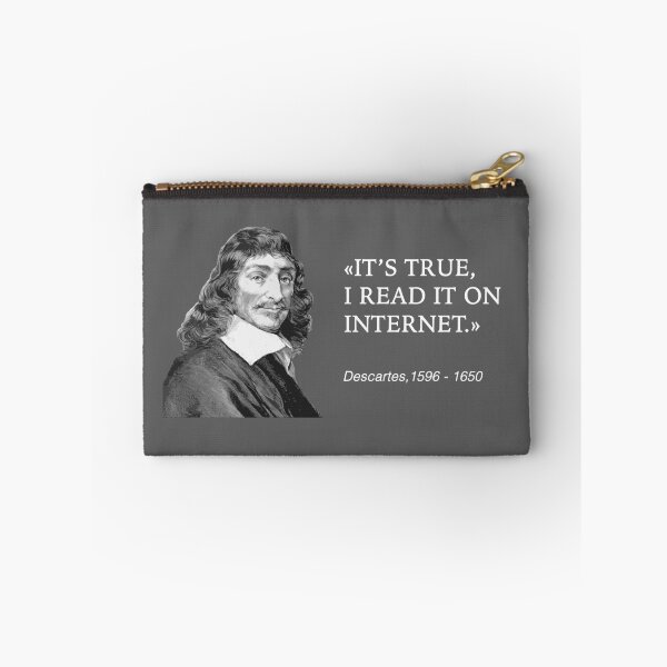 Item preview, Descartes Internet Quote | Funny History Satire designed and sold by WAMTEES.