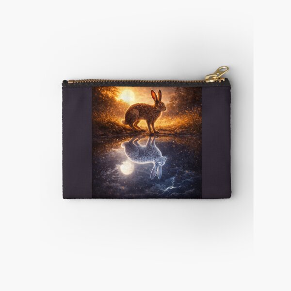 Item preview, Brown Hare – Hare of Two Worlds Reflection Art designed and sold by GeoWild Designs.