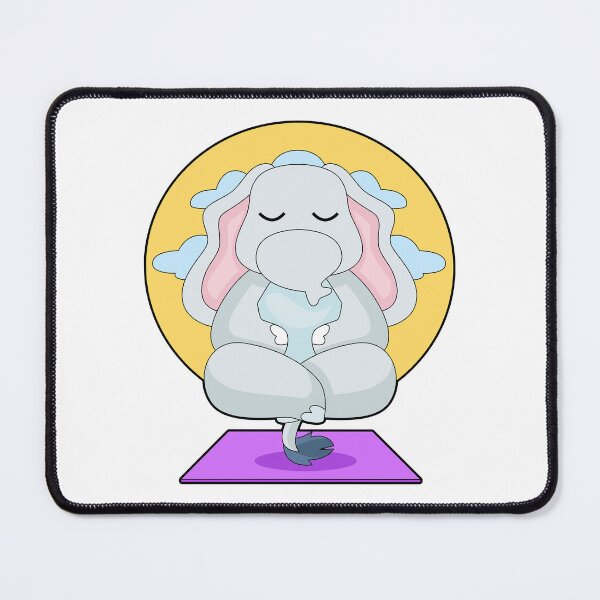 Item preview, Elephant Yoga Fitness Meditation designed and sold by Snabdesign84.