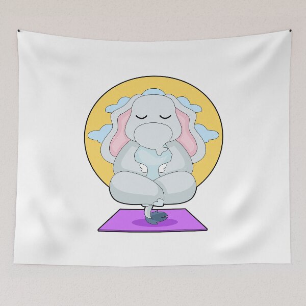 Item preview, Elephant Yoga Fitness Meditation designed and sold by Snabdesign84.