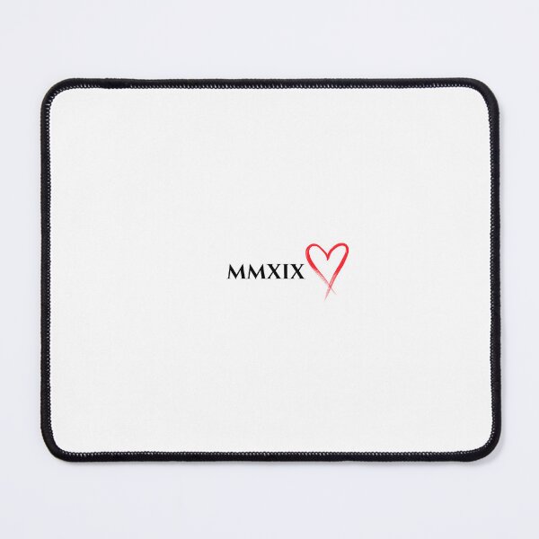Item preview, Minimalist T-shirt with the date 2019, Roman numerals, and a red heart - Valentine's Day gift designed and sold by DuoDesign09.