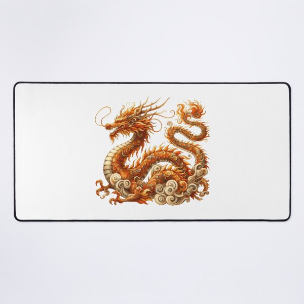 Item preview, Whimsical Dragon Gold designed and sold by Eiwaprints.
