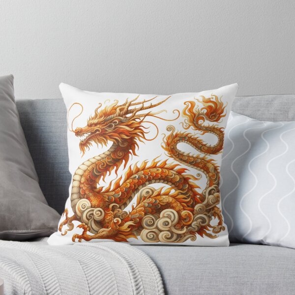 Item preview, Whimsical Dragon Gold designed and sold by Eiwaprints.